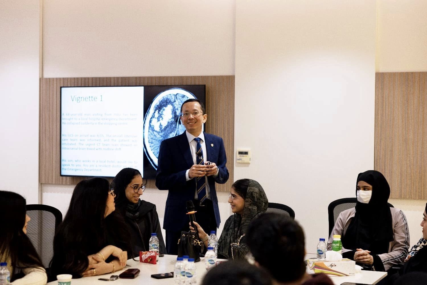 Professor Moe Oo presenting at Clinical Communication Skills workshop